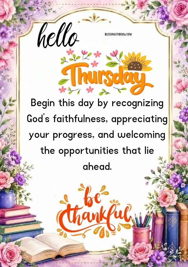 Positive Good Morning Thursday Blessings​