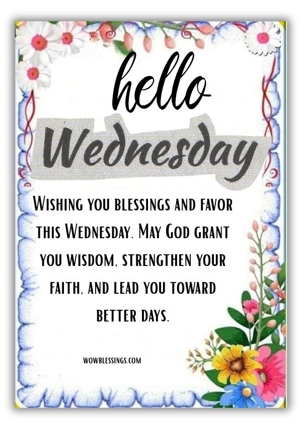 Wednesday Blessings Quotes