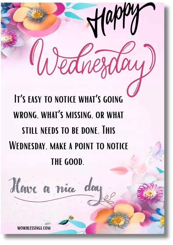 Happy Blessed Wednesday